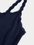 Marks & Spencer "3pk Cotton Rich Lace Trim Vests"